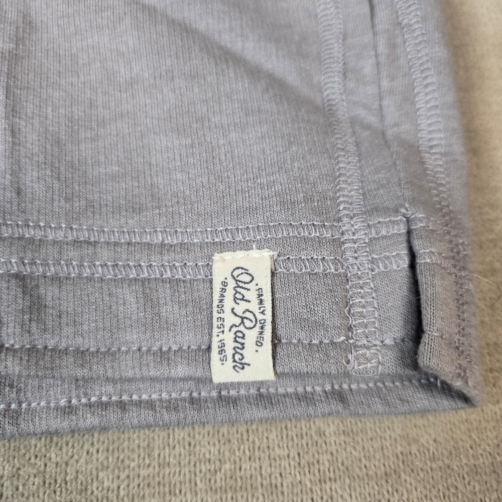 Old Ranch Mens Large Conall 1/4 Zip Pullover Alloy Gray Long Sleeve Organic NEW - Picture 8 of 9